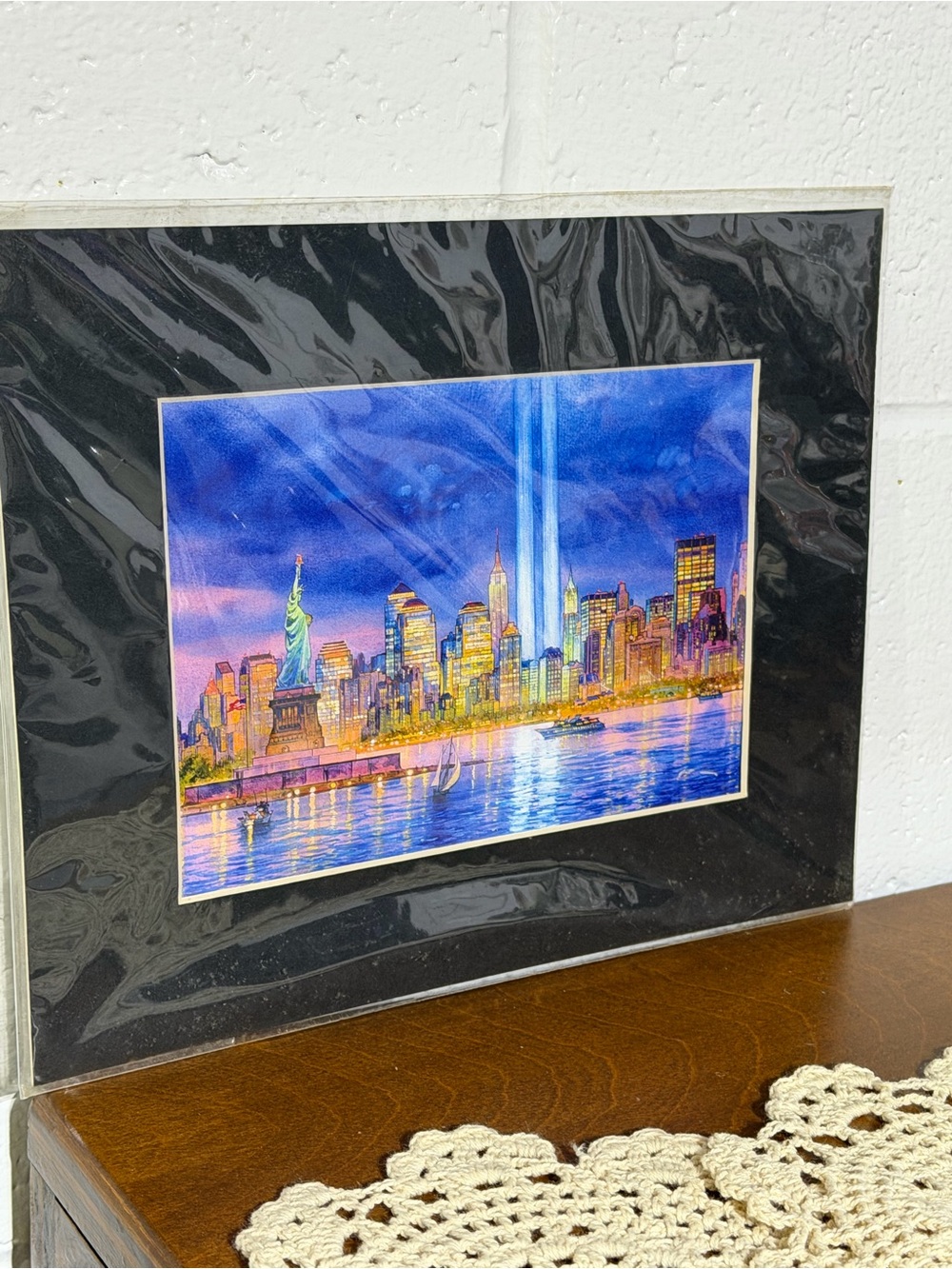 9/11 Memorial Tribute – Watercolor Fine Art Print by Roustam Nour